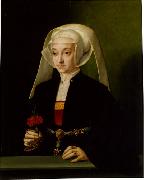 BRUYN, Barthel Portrait of a Young Woman  hgktr oil on canvas